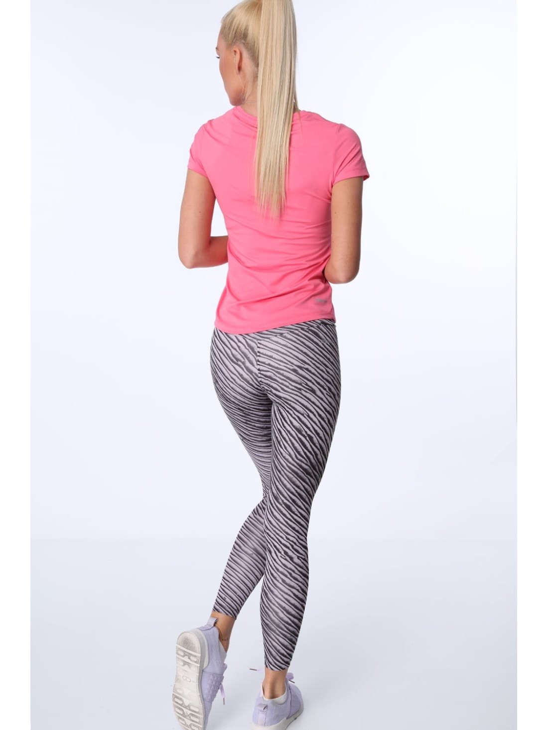 Sportleggings mit Mustern, blassrosa MR15285 – Online-Shop – Boutique